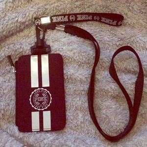 Pink Victoria Secret Lanyard